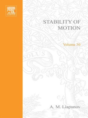 cover image of Stability of Motion by a M Liapunov
